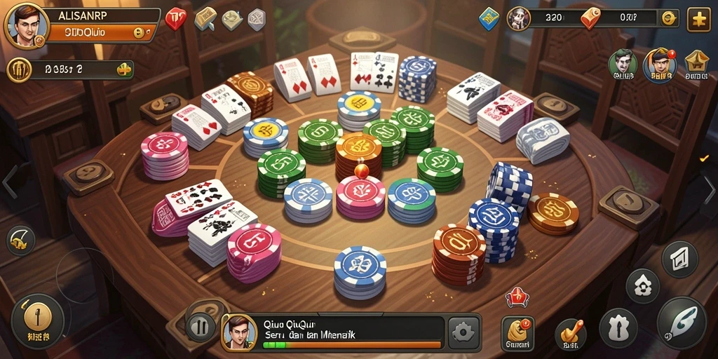 Tampilan menawan dari gameplay QiuQiu di ALISANRP.