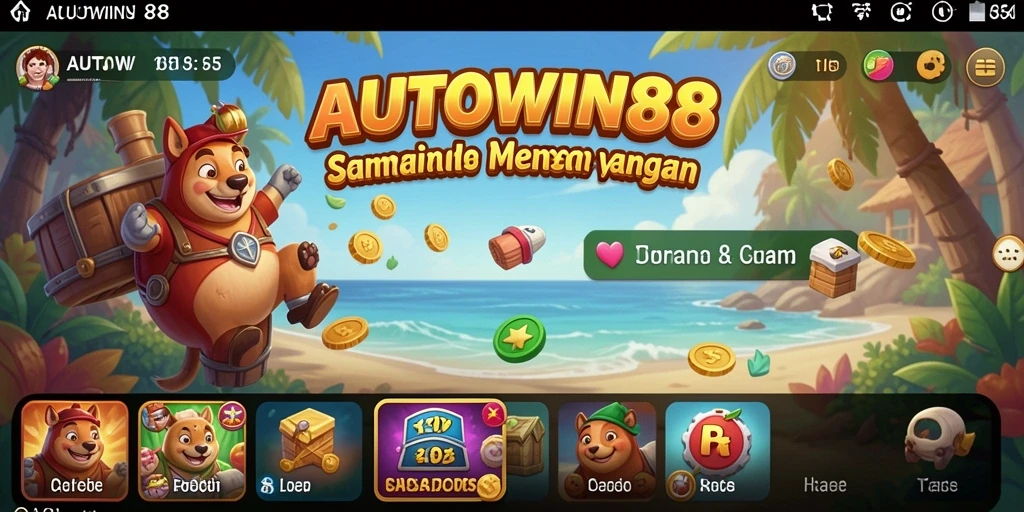 Screenshot utama AUTOWIN88 menampilkan gameplay yang seru dan interaktif.