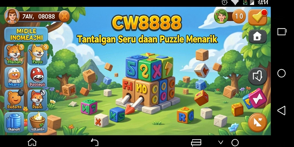 Screenshot gameplay CW8888 menampilkan keseruan memecahkan puzzle.