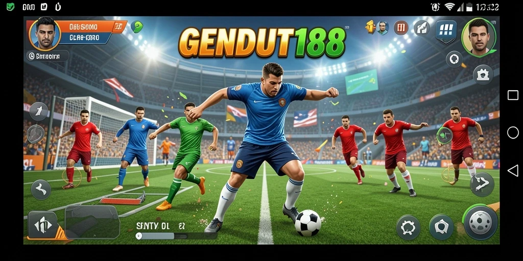 Screenshot dari gameplay GENDUT188 menampilkan momen mendebarkan dalam olahraga.