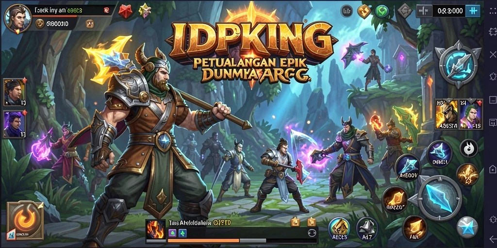 Tangkapan layar menampilkan pertarungan seru dalam <strong>IDPKING</strong>, menjelajahi dunia ARPG yang menakjubkan.