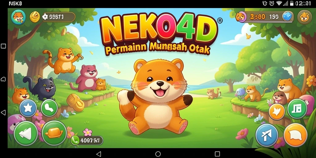 Menampilkan gameplay Puzzle seru dan menantang di NEKO4D.