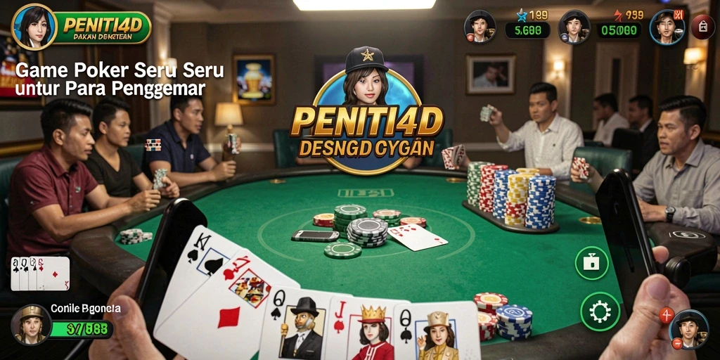 Screenshot gameplay Poker di PENITI4D yang menampilkan aksi seru.