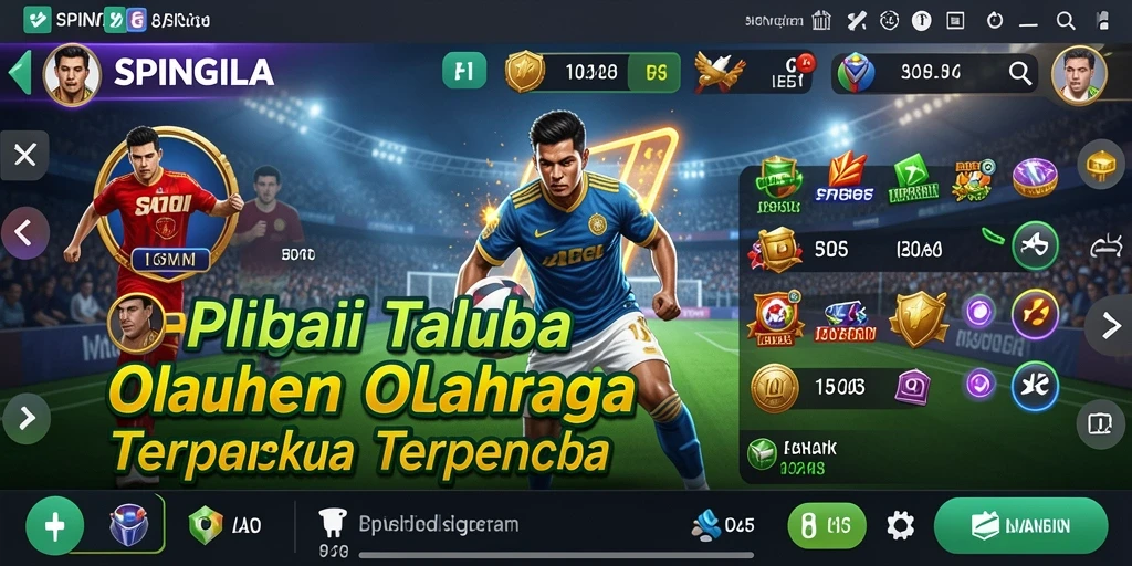 Tampilan gameplay langsung SPINGILA dengan taruhan olahraga yang menarik.