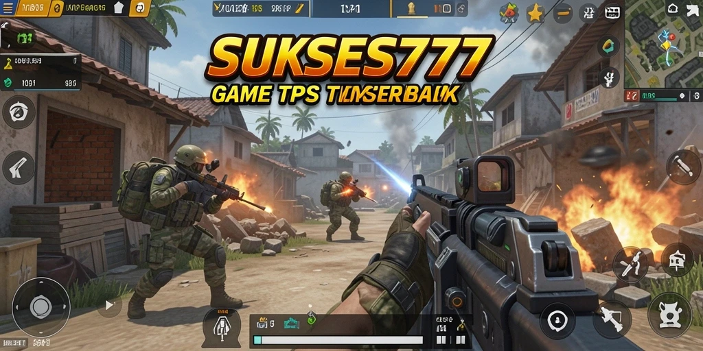 Tampilan gameplay seru dari SUKSES777 dengan aksi tembak-menembak intens.