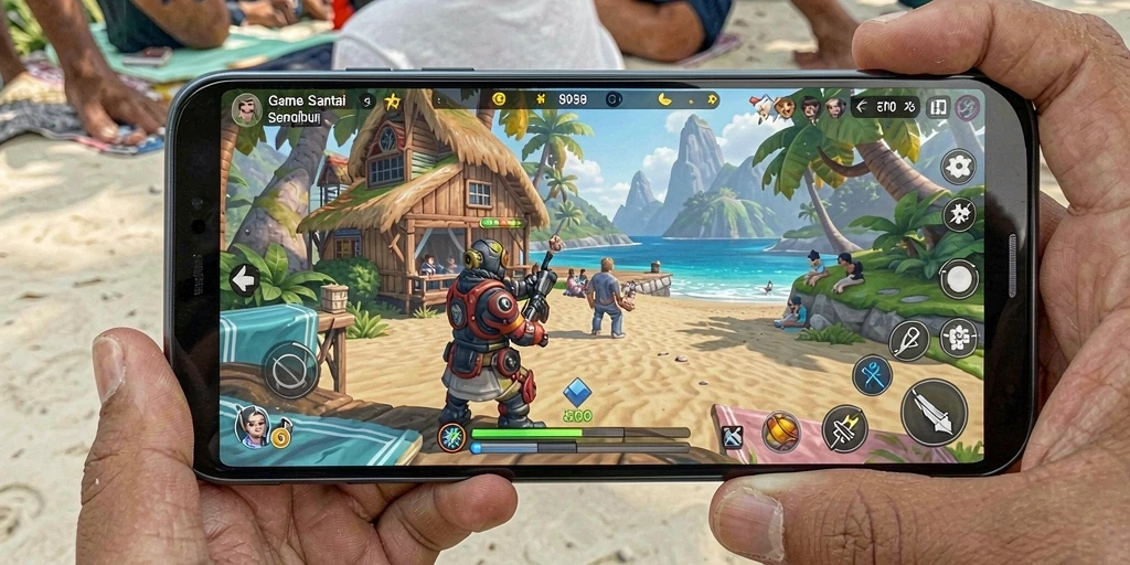 Screenshot utama T6 yang menampilkan gameplay seru dan menyenangkan.