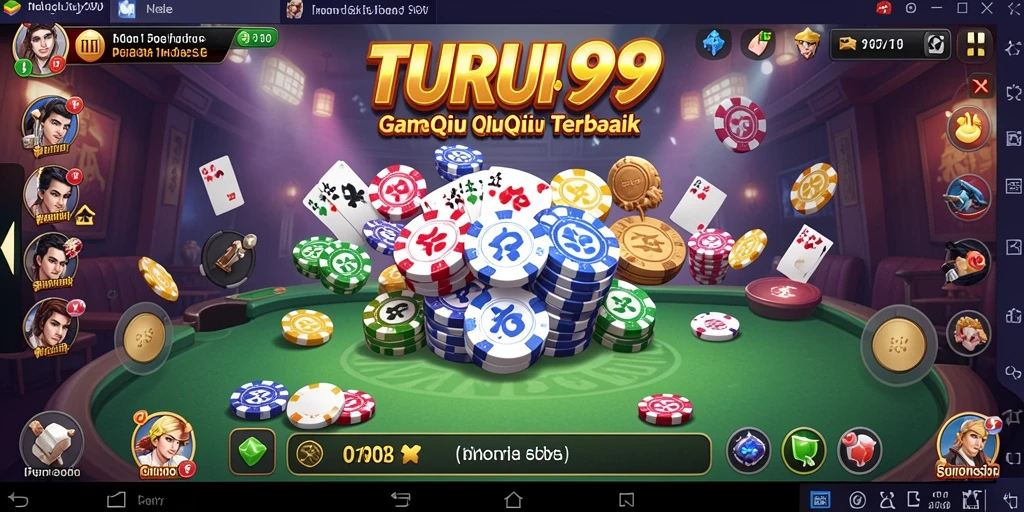 Tampilan gameplay QiuQiu yang mendebarkan dan seru.